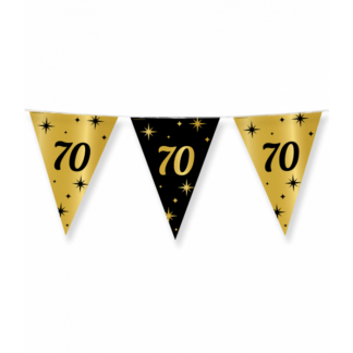 Partyflags black gold 70