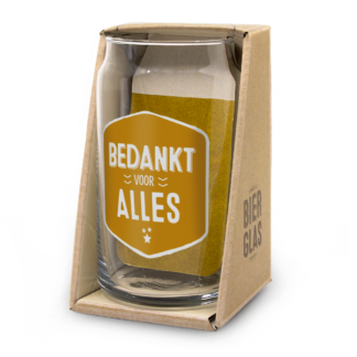 Bierglas Bedankt voor alles