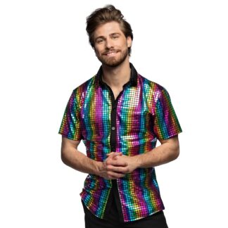 discoshirt rainbow multikleur