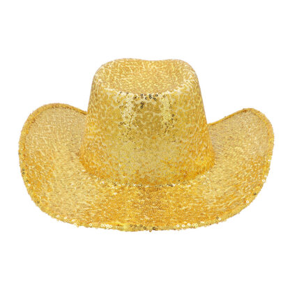 cowboyhoed glitter goud