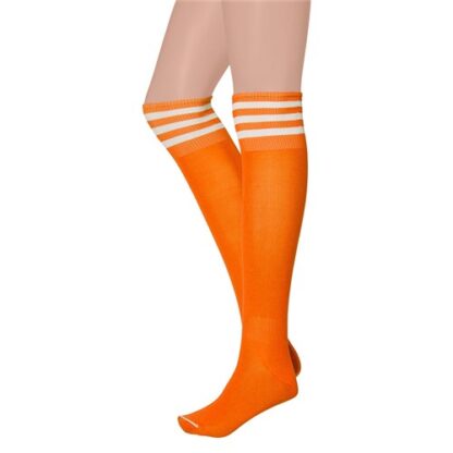 Overknee kousen oranje